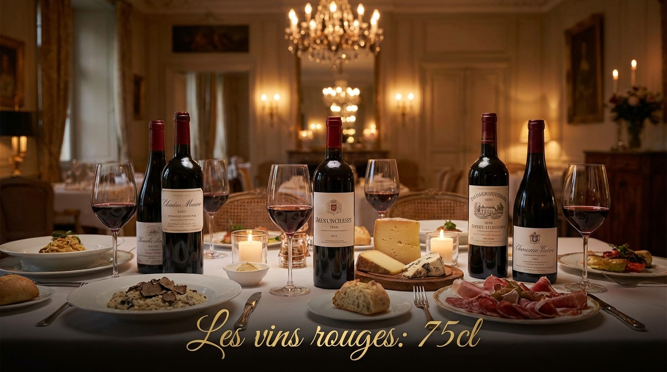 Les vins rouges: 75cl